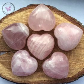 Rose Quartz Heart 40mm